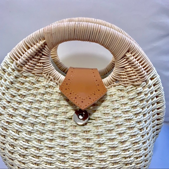 Boho Round Rattan Bag - Picture 6 of 6